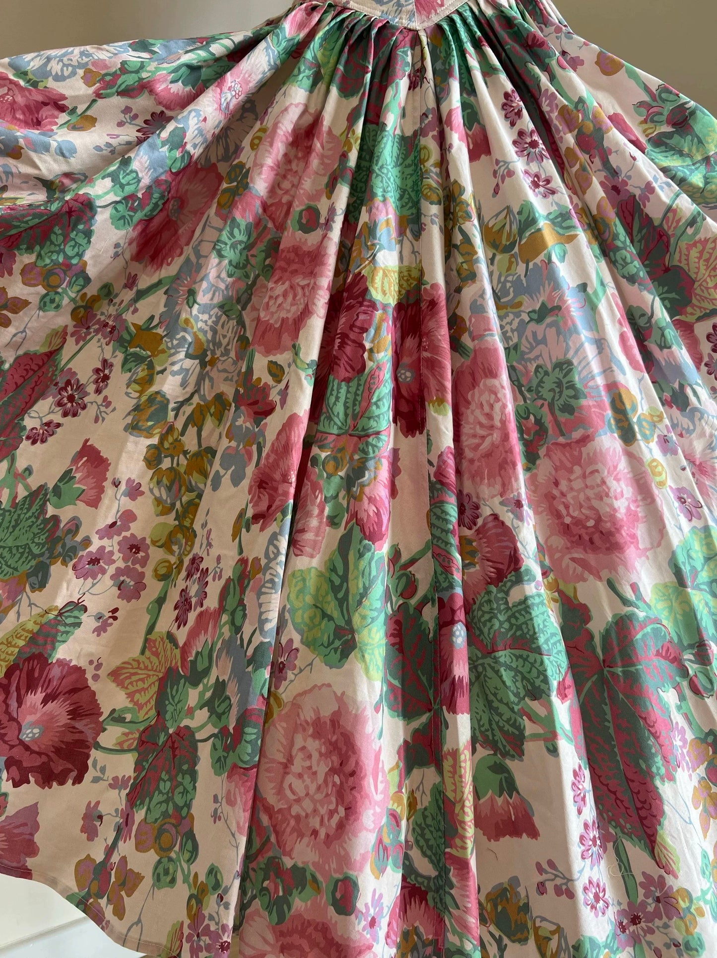 Gabriel Pink Monet Floral Parasol Dress